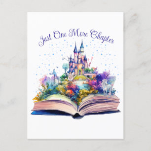 Just One More Chapter- Book Lover Postcard
