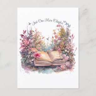 Just One More Chapter- Book Lover Postcard