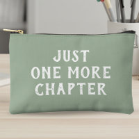 Just One More Chapter Book Lover Sage Green Stripe