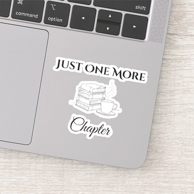 Just One More Chapter Book Lover Sticker (Detail)