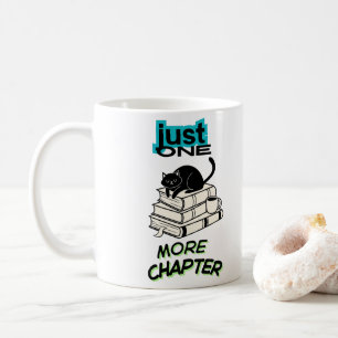 Just One More Chapter Cat Coffee Mug