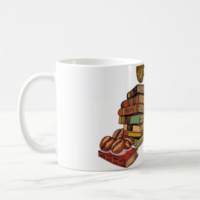 Just One More Chapter Coffee Books Floral Design | Mug (Left)