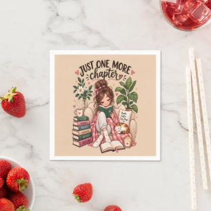 Just One More Chapter – Cosy Book Lover Napkin