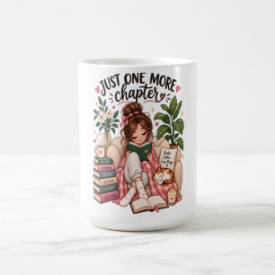 Just One More Chapter – Cosy Book Lover Reading Coffee Mug