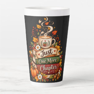  Just One More Chapter - Cozy Fall Book Lover  Latte Mug