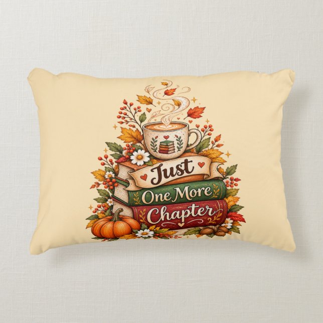  Just One More Chapter - Fall Book Lover Planner Decorative Cushion (Front)