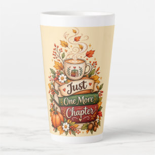  Just One More Chapter - Fall Book Lover Planner Latte Mug
