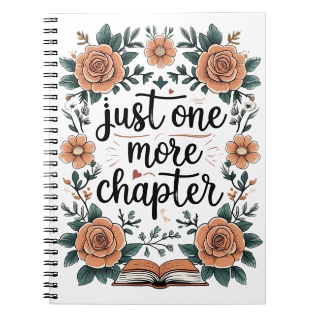 Just One More Chapter – Floral Book Lover (Front)