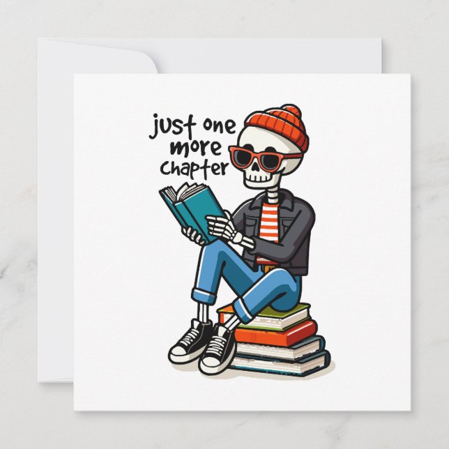 Just One More Chapter Invitation (Front)