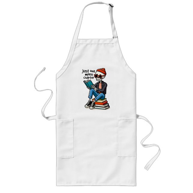 Just One More Chapter Long Apron (Front)