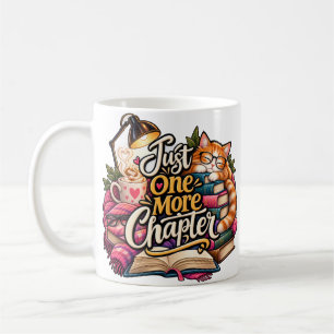 Just One More Chapter Mug Funny Book Lover Cat R