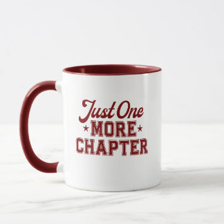 Just One More Chapter Mug Maroon Bookworm