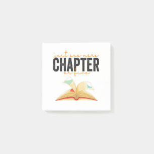 Just One More Chapter Or Five Funny Book Lovers  Post-it Notes