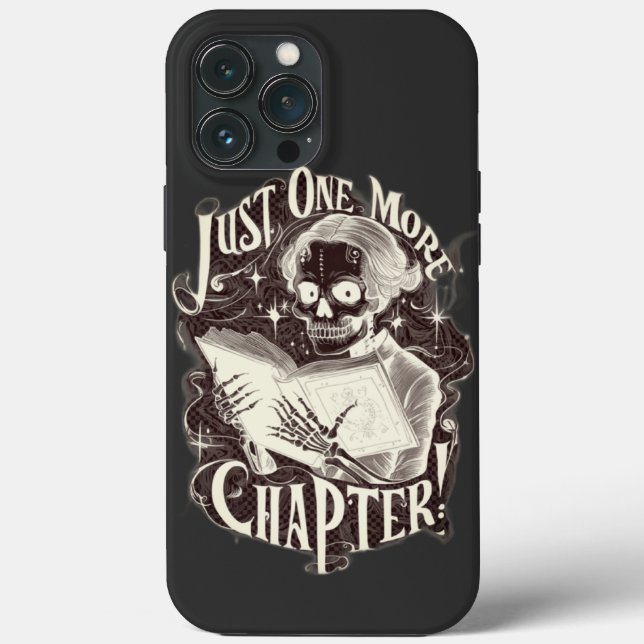 Just One More Chapter Skeleton Reader Funny  Case-Mate iPhone Case (Back)