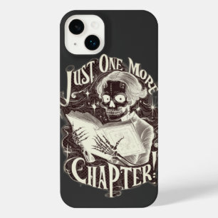 Just One More Chapter Skeleton Reader Funny  iPhone 14 Plus Case