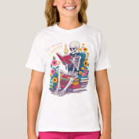 Just One More Chapter Skeleton Reading Book Reader