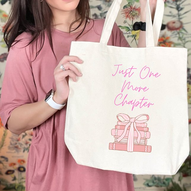 Just one more chapter tote bag gift book lover (Creator Uploaded)