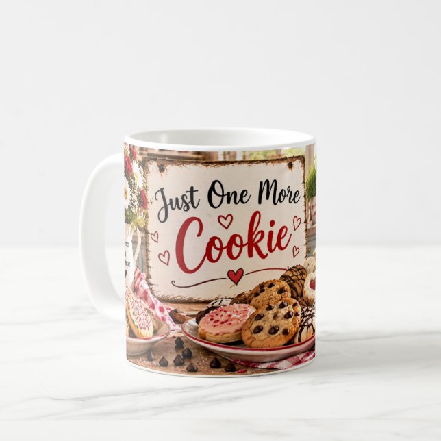 Just One More Cookie Baking Mug (Front Left)