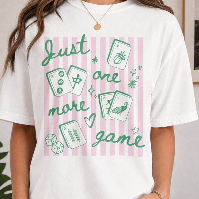 Just One More Game Fun Mahjong T-Shirt (Creator Uploaded)