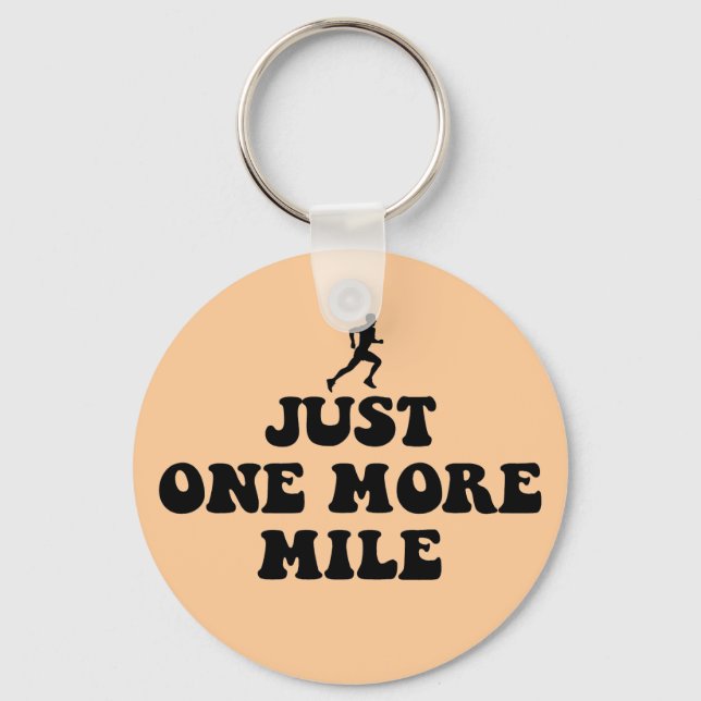 Just one more mile key ring (Front)