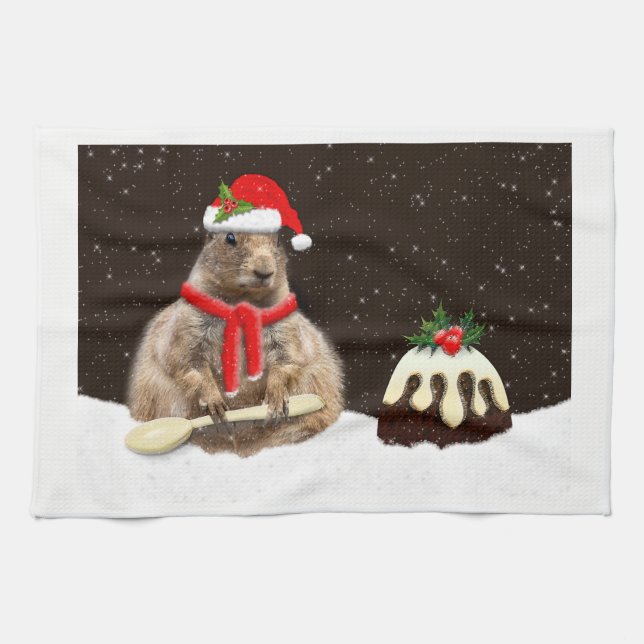 Just One More Pud Kitchen Towel (Horizontal)