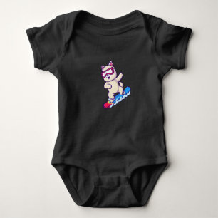 just one more snowboarding baby bodysuit