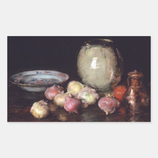 Just Onions Rectangular Sticker (Front)