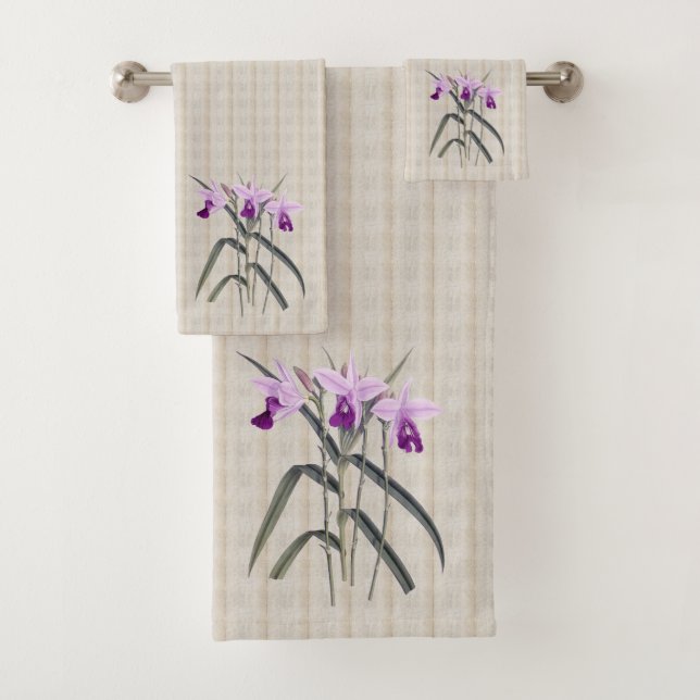 Just Orchids Bath Towel Set (Insitu)