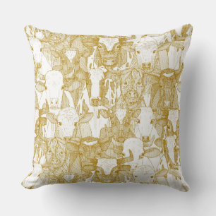 just ox classic gold white cushion