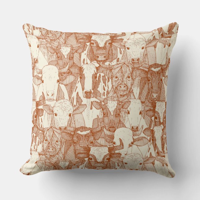 just ox rust pearl cushion (Front)