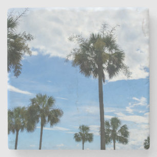 Just Palm Trees Stone Coaster