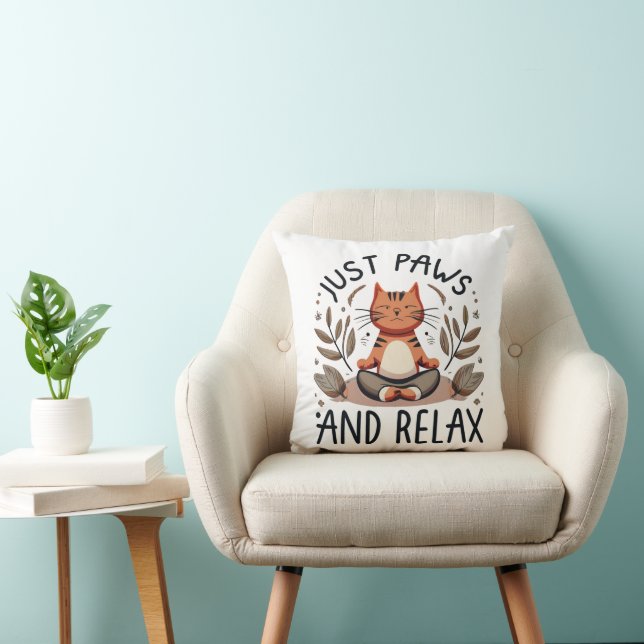 Just Paws and Relax Yoga Cat Cushion (Chair)