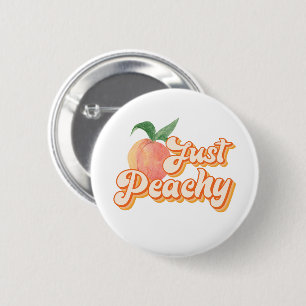Just Peachy 6 Cm Round Badge