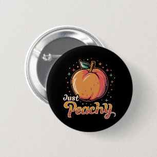 Just peachy! 6 cm round badge