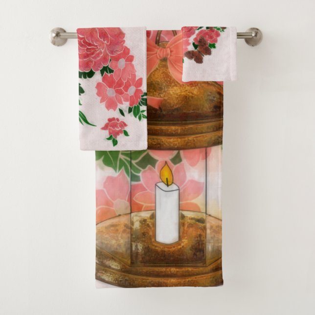 Just Peachy Bath Towel Set (Insitu)