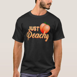 Just Peachy Georgia Retro 70s Western Peaches Summ T-Shirt
