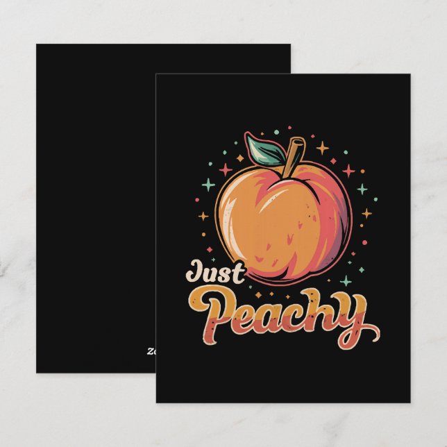 Just peachy! holiday card (Front/Back)