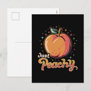 Just peachy! holiday postcard