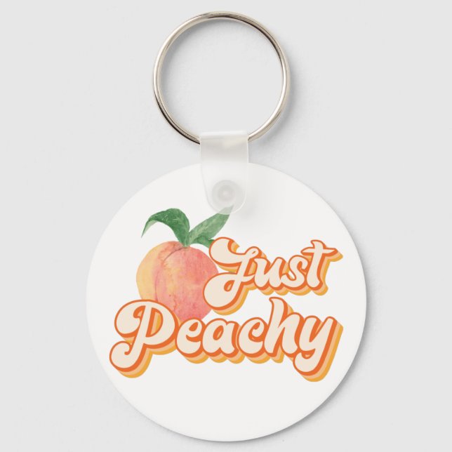 Just Peachy  Key Ring (Front)