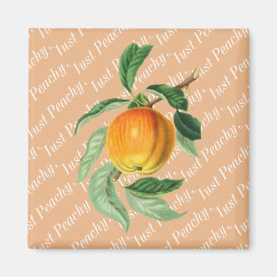 Just Peachy Peach Fruit Magnet