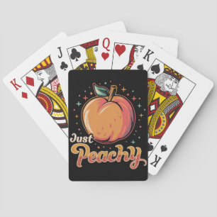 Just peachy! playing cards