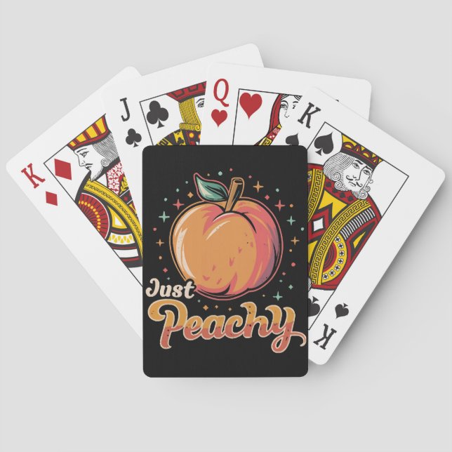 Just peachy! playing cards (Back)