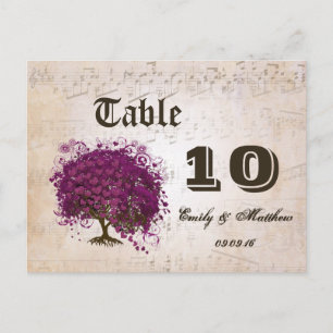 Just Peachy Sangria Heart Leaf Tree Postcard