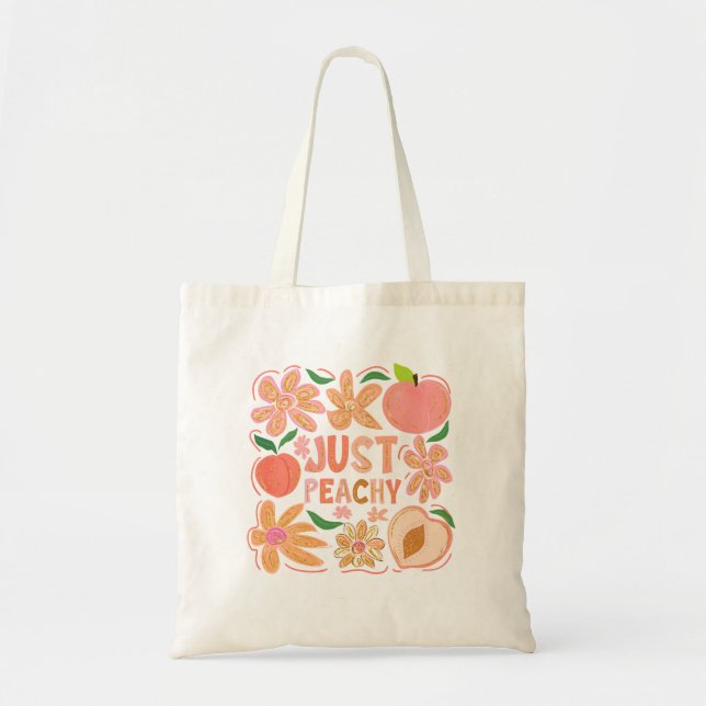 Just Peachy Tote Bag (Front)