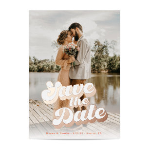 Just Peachy Wedding Save the Date