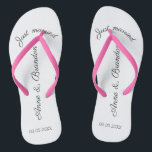 just personalizable thongs<br><div class="desc">Customizable Flip Flops as a gift for the bridal couple or as a guest present at your wedding.</div>