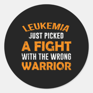 Just Picked The Wrong Warrior Classic Round Sticker