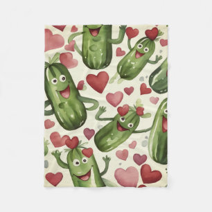 Just pickle with love fleece blanket