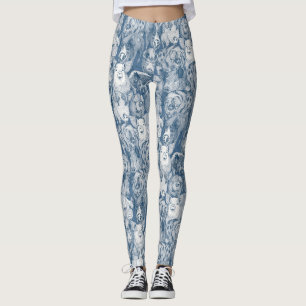just pigs cobalt denim leggings