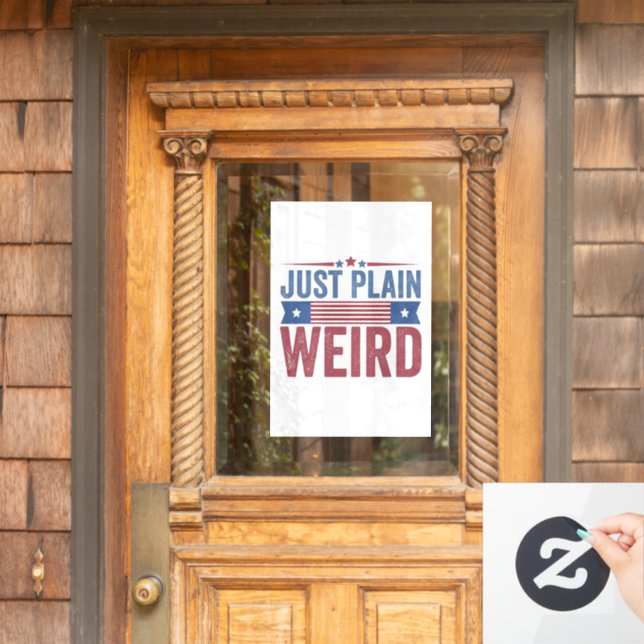 Just Plain Weird American Flag Election Kamala  (Home Door)
